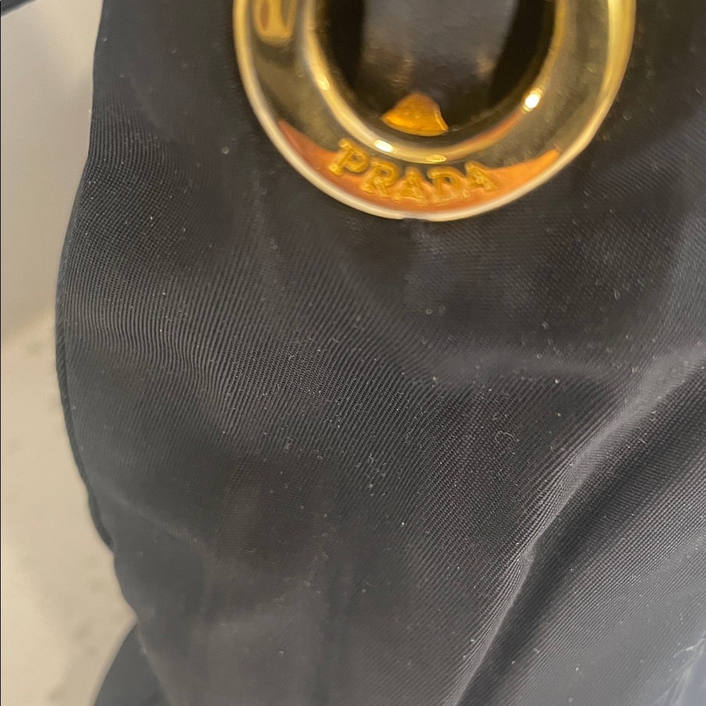 Prada Black and Gold Chain Shoulder Bag - Picture 9 of 9